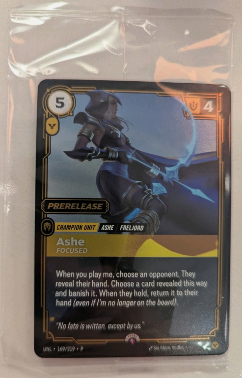 Ashe Pre Rift Kit Promo Sealed