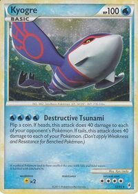 Call of Legends Kyogre holo example